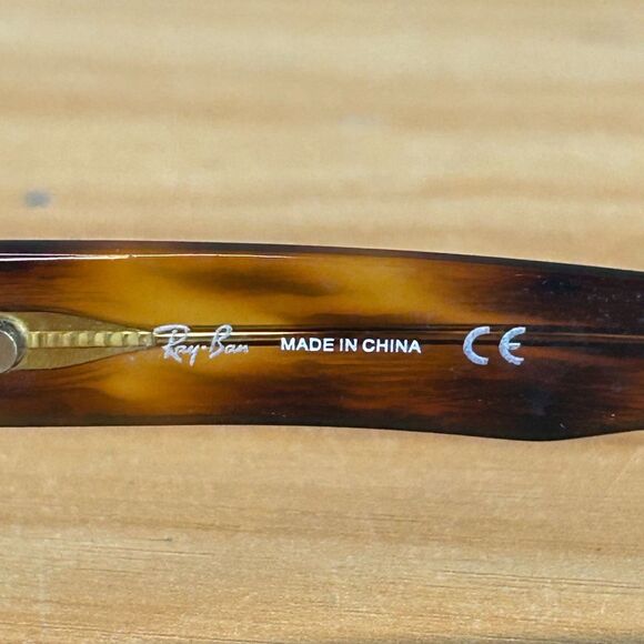 Ray-Ban RB 5122 2144 Eyeglasses Rectangular Full Rim Metal Frame Only 52-17 140 - Picture 9 of 9